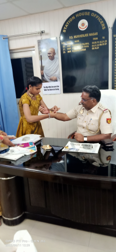 Raksha Bandhan Celebration with Delhi Police
